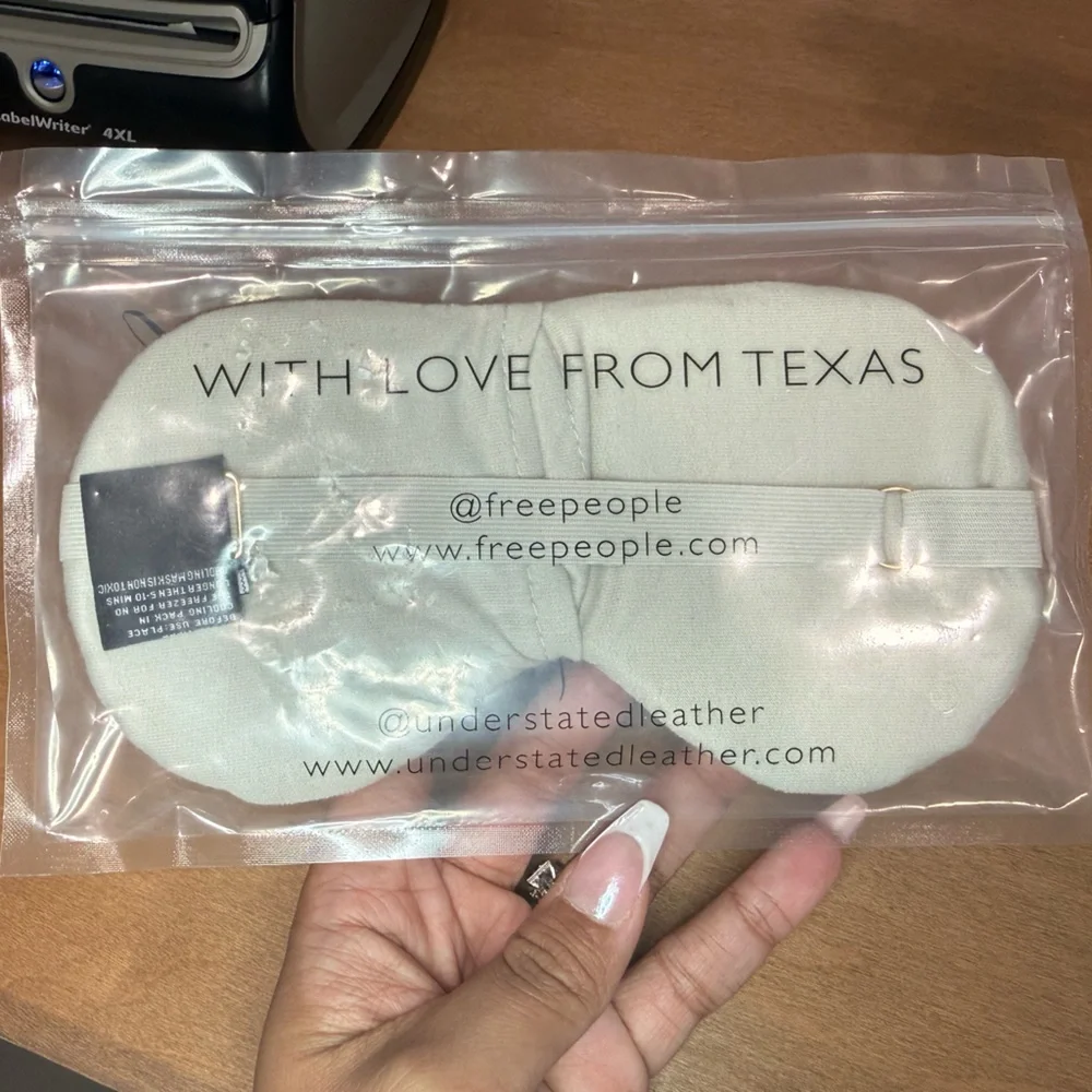 Free People Starry Eye Mask silver NWT